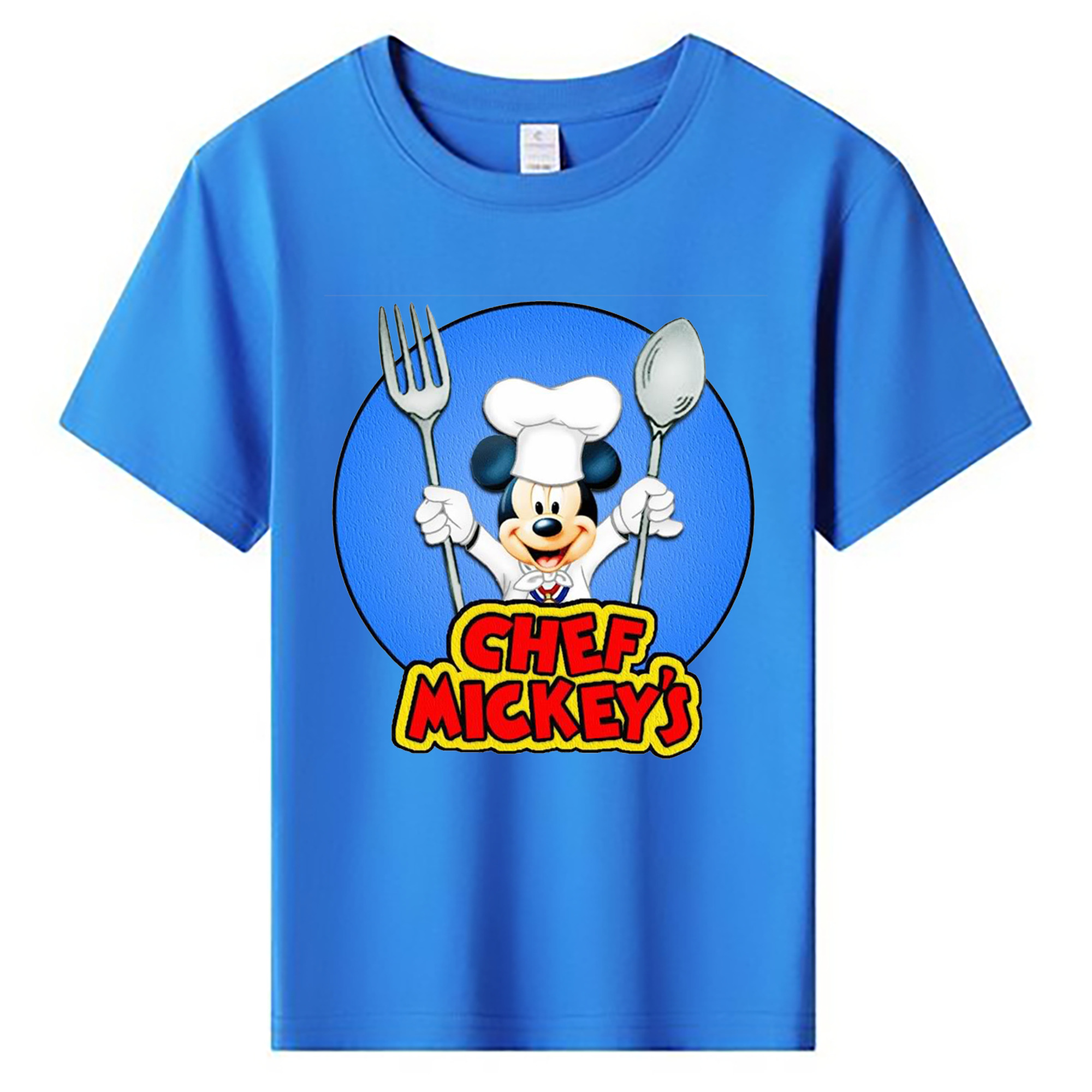 ミッキーマウス Mickey Mouse 綿100％キッズTシャツ（フロントプリント）